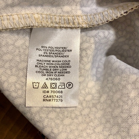 ANN TAYLOR BROWN GEOMETRIC PRINT BLOUSE - Picture 11 of 13